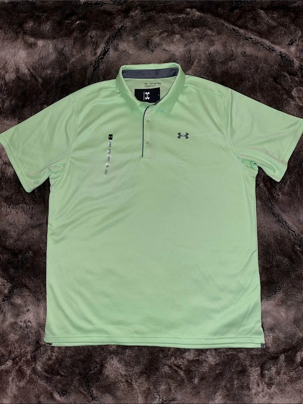 Under Armour UA Tech Polo Mens 3XLT 3XL Tall Lime Green   short sleeve shirt